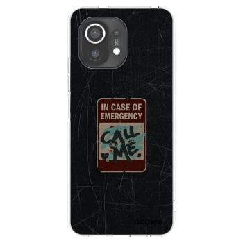 Picasee silikonski prozorni ovitek za Xiaomi Mi 11 - EMERGENCY