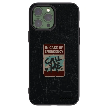 Picasee silikonski črni ovitek za Apple iPhone 13 Pro Max - EMERGENCY