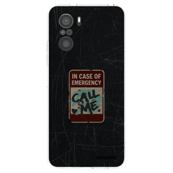 Picasee silikonski prozorni ovitek za Xiaomi Poco F3 - EMERGENCY