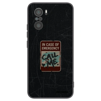 Picasee silikonski črni ovitek za Xiaomi Poco F3 - EMERGENCY