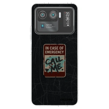 Picasee silikonski prozorni ovitek za Xiaomi Mi 11 Ultra - EMERGENCY