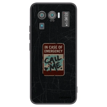 Picasee silikonski črni ovitek za Xiaomi Mi 11 Ultra - EMERGENCY
