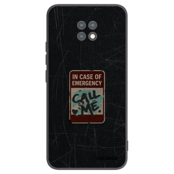 Picasee silikonski črni ovitek za Xiaomi Redmi Note 9T - EMERGENCY