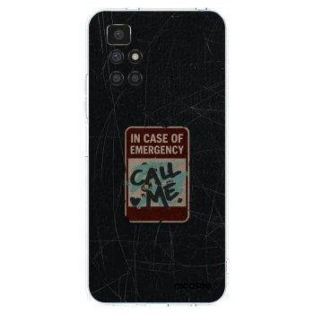 Picasee silikonski prozorni ovitek za Xiaomi Redmi 10 - EMERGENCY