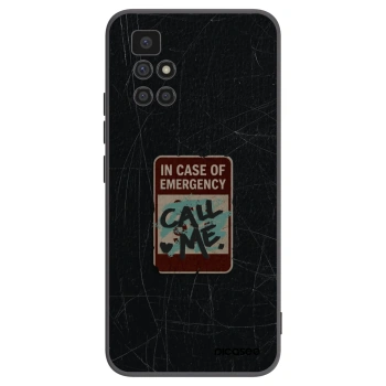 Picasee silikonski črni ovitek za Xiaomi Redmi 10 - EMERGENCY
