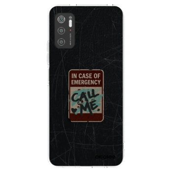 Picasee silikonski prozorni ovitek za Xiaomi Poco M3 Pro 5G - EMERGENCY
