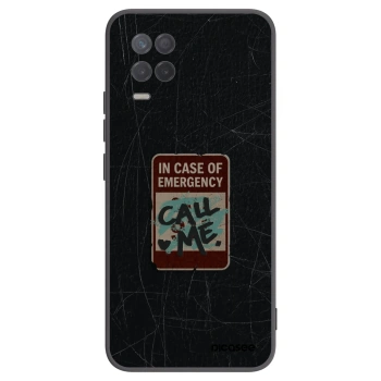 Picasee silikonski črni ovitek za Realme 8 5G - EMERGENCY