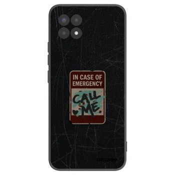 Picasee silikonski črni ovitek za Realme 8i - EMERGENCY