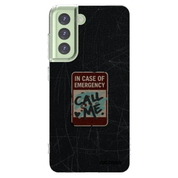 Picasee silikonski prozorni ovitek za Samsung Galaxy S21 FE 5G - EMERGENCY