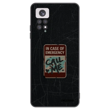 Picasee silikonski črni ovitek za Xiaomi Redmi Note 11 - EMERGENCY