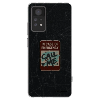 Picasee silikonski prozorni ovitek za Xiaomi Redmi Note 11 Pro 5G - EMERGENCY