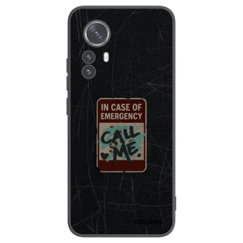 Picasee silikonski črni ovitek za Xiaomi 12 Pro - EMERGENCY