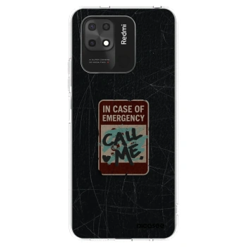Picasee silikonski prozorni ovitek za Xiaomi Redmi 10C - EMERGENCY