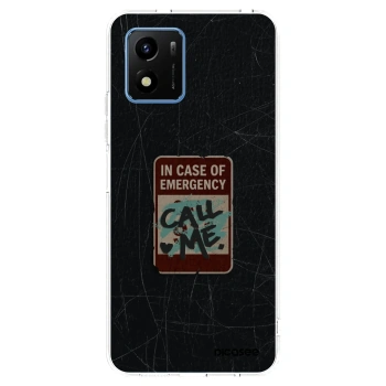 Picasee silikonski prozorni ovitek za Vivo Y01 - EMERGENCY