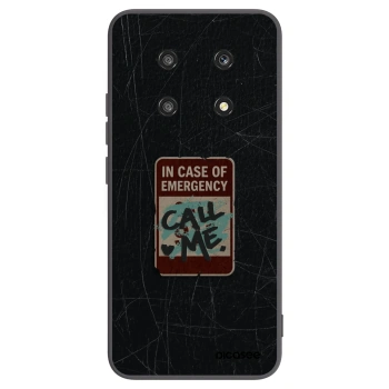 Picasee silikonski črni ovitek za Honor Magic4 Lite 5G - EMERGENCY