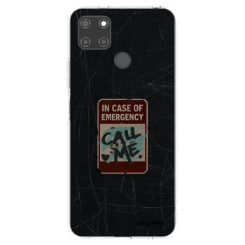Picasee silikonski prozorni ovitek za Realme C21Y - EMERGENCY