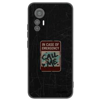 Picasee silikonski črni ovitek za Xiaomi 12 Lite - EMERGENCY