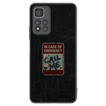 Picasee silikonski črni ovitek za Xiaomi Redmi Note 11 Pro+ 5G - EMERGENCY