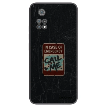 Picasee silikonski črni ovitek za Xiaomi Poco M4 Pro - EMERGENCY