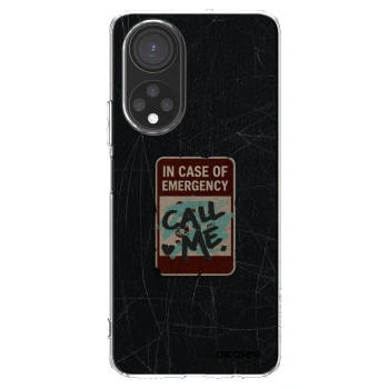Picasee silikonski prozorni ovitek za Honor X7 - EMERGENCY