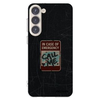 Picasee silikonski prozorni ovitek za Samsung Galaxy S23+ 5G - EMERGENCY