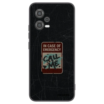 Picasee silikonski črni ovitek za Xiaomi Poco X5 - EMERGENCY
