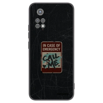 Picasee silikonski črni ovitek za Xiaomi Redmi Note 11S 5G - EMERGENCY