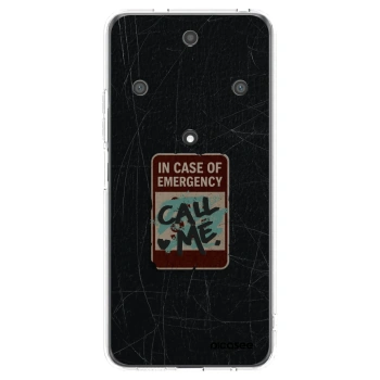 Picasee silikonski prozorni ovitek za Honor Magic5 Lite 5G - EMERGENCY