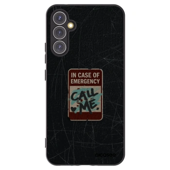 Picasee silikonski črni ovitek za Samsung Galaxy A34 5G A346B - EMERGENCY