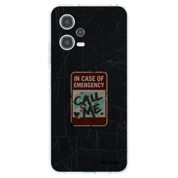 Picasee silikonski prozorni ovitek za Xiaomi Redmi Note 12 5G - EMERGENCY