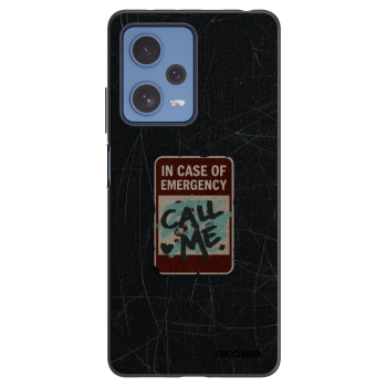 Picasee silikonski črni ovitek za Xiaomi Redmi Note 12 Pro 5G - EMERGENCY