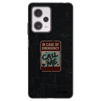 Picasee silikonski črni ovitek za Xiaomi Redmi Note 12 Pro+ 5G - EMERGENCY