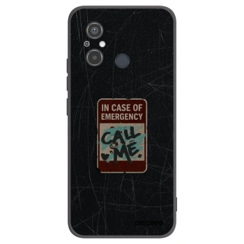 Picasee silikonski črni ovitek za Xiaomi Redmi 12C - EMERGENCY