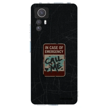 Picasee silikonski prozorni ovitek za Xiaomi Redmi Note 12S - EMERGENCY