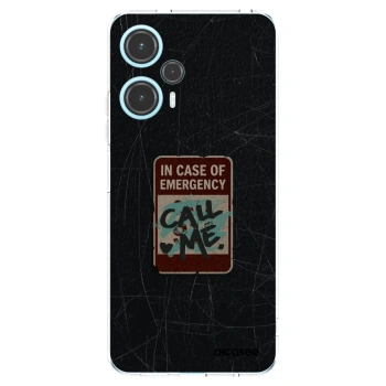 Picasee silikonski prozorni ovitek za Xiaomi Poco F5 - EMERGENCY
