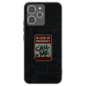 Picasee silikonski črni ovitek za Xiaomi Redmi 12 4G - EMERGENCY