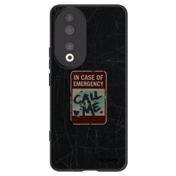 Picasee silikonski črni ovitek za Honor 90 5G - EMERGENCY