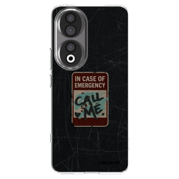 Picasee silikonski prozorni ovitek za Honor 90 5G - EMERGENCY