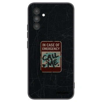 Picasee silikonski črni ovitek za Samsung Galaxy A04s A047F - EMERGENCY