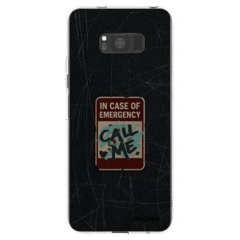 Picasee silikonski prozorni ovitek za Samsung Galaxy S8 G950F - EMERGENCY