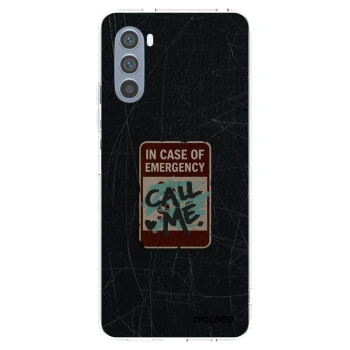 Picasee silikonski prozorni ovitek za Motorola Moto G62 - EMERGENCY
