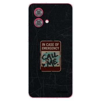 Picasee silikonski prozorni ovitek za Motorola Moto G84 5G - EMERGENCY