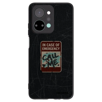 Picasee silikonski črni ovitek za Honor X7a - EMERGENCY