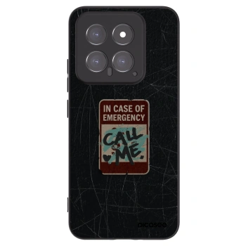 Picasee silikonski črni ovitek za Xiaomi 14 - EMERGENCY
