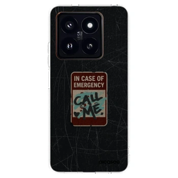 Picasee silikonski prozorni ovitek za Xiaomi 14 Pro - EMERGENCY