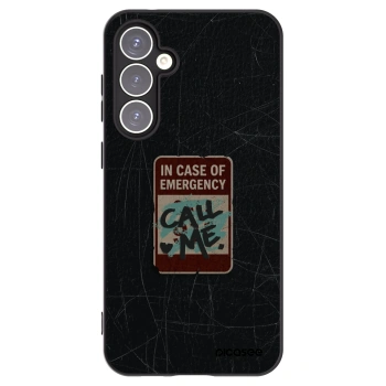 Picasee silikonski črni ovitek za Samsung Galaxy S23 FE S711B - EMERGENCY