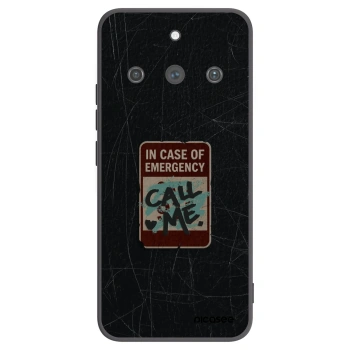 Picasee silikonski črni ovitek za Realme 11 Pro+ - EMERGENCY