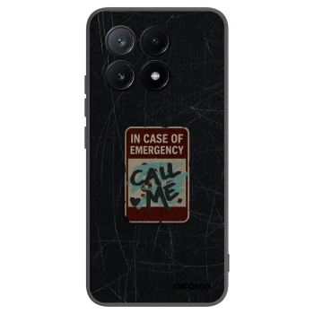 Picasee silikonski črni ovitek za Xiaomi Poco X6 Pro - EMERGENCY