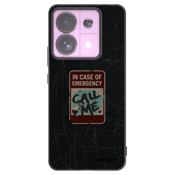 Picasee silikonski črni ovitek za Xiaomi Redmi Note 13 Pro 5G - EMERGENCY