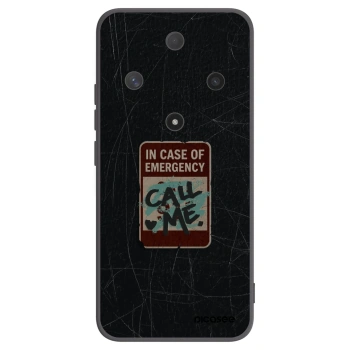 Picasee silikonski črni ovitek za Honor Magic6 Lite 5G - EMERGENCY